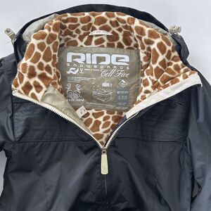 RIDE Cell Five Ski Snowboard Winter Jacket Womens Size L Black Waterproof Hood